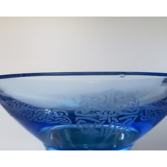 Rare Vintage Celtic Myths Collection by CAITHNESS Glass Candle Holder Scotland - Picture 7 of 9